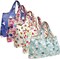 Wrapables Large Foldable Tote Nylon Reusable Grocery Bags, 5 Pack
